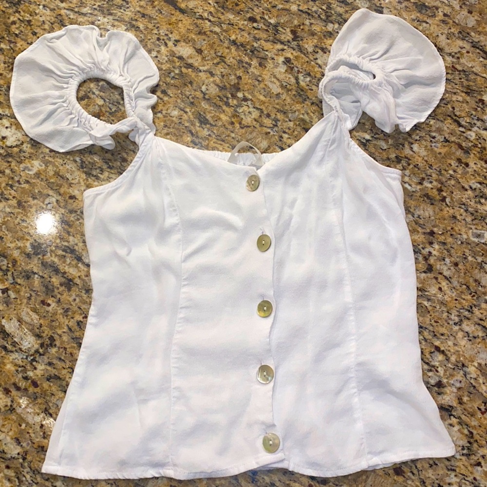 White button down top NWOT